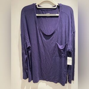 Alfani Deep Purple Women's Pajama Top